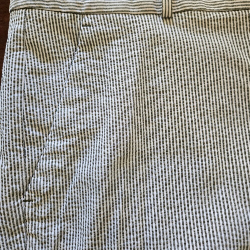 NWT Banana Republic Factory Seersucker Shorts Women’s size 18  10” Inseam Preppy - Picture 5 of 6